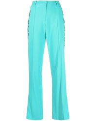 GIUSEPPE DI MORABITO - Lace-up Detail Straight-leg Trousers - Lyst