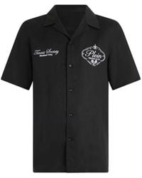 Philipp Plein - Linen Bowling Shirt Tennis Club - Lyst