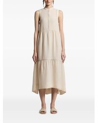 Peserico - Tiered Sleeveless Asymmetric Dress - Lyst