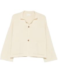 Ma'ry'ya - Button-Up Wide-Sleeve Cardigan - Lyst