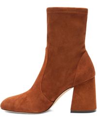 Stuart Weitzman - 85Mm Essentialist Stretch Suede Boots - Lyst