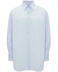 JW Anderson - Anchor-embroidered Cotton Shirt - Lyst