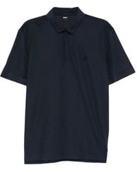 BOSS - Poloshirt Mit Logo-Patch - Lyst