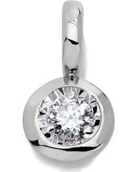 Monica Vinader - Solitaire-Diamond Pendant Necklace - Lyst