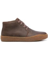 Camper - Baskets Montantes Peu Terreno En Cuir À Lacets - Lyst