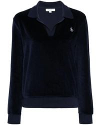 Sporty & Rich - Src Velour Polo Top - Lyst