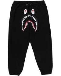 A Bathing Ape - Shark-Head Drawstring Track Pants - Lyst
