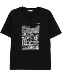 Bally - Graphic-Print Cotton T-Shirt - Lyst