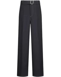 Jil Sander - コントラストステッチ ベルテッドパンツ - Lyst