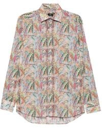 Etro - Paisley-Print Long-Sleeve Shirt - Lyst