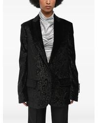 Off-White c/o Virgil Abloh - Damask-Velour Tomboy Blazer - Lyst