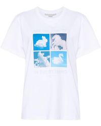 Stella McCartney - Camiseta con motivo de nubes - Lyst