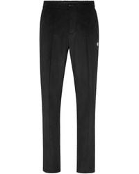 Billionaire - Corduroy Logo-Patch Trousers - Lyst