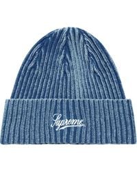 Supreme Overdyed Ribbed Knit Beanie in 