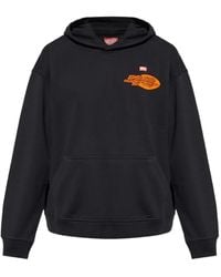 DIESEL - Graphic-Print Hooded Sweatshirt - Lyst