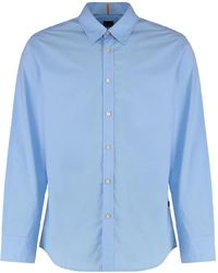 BOSS - Button-Fastening Shirt - Lyst