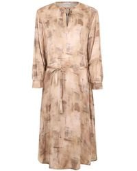 Peserico - Geometric V-Neck Dress - Lyst
