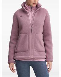 Mammut - Fleece-Sweatshirt Mit Logo-Stickerei - Lyst