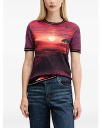 Desigual - Sunset-Print T-Shirt - Lyst