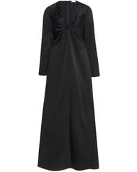 Rosetta Getty - Abito Lungo A Maniche Lunghe Con Dettaglio Attorcigliato - Lyst