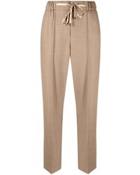 Peserico - High-waisted Tailored Trousers - Lyst