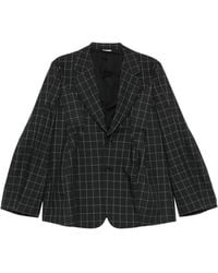 Comme des Garçons - Windowpane Check Tailored Blazer - Lyst