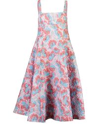 Mary Katrantzou - Beaux floral-brocade midi dress - Lyst