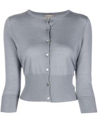N.Peal Cashmere - Round-neck Button-down Cardigan - Lyst