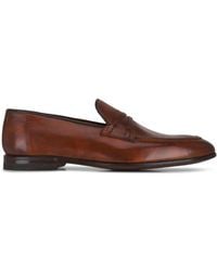 Bontoni - Festoso Almond-Toe Leather Loafers - Lyst