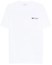 Off-White c/o Virgil Abloh - T-Shirt Met Geborduurd Logo - Lyst