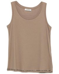 Max Mara - Stud-Embellished Tank Top - Lyst