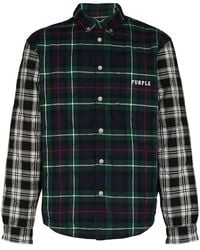 Purple Brand - Plaid Logo Quilted Shirt - Lyst