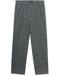 COMME DES GARÇON BLACK - Houndstooth-Pattern Trousers - Lyst