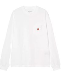Carhartt - L/S Pocket Small Heart T-Shirt - Lyst