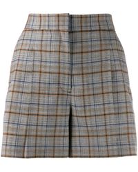 Sandro Checked Pattern Shorts - Gray