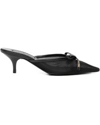 Miu Miu - Bow-Detail Pointed-Toe Mules - Lyst