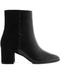 Alexandre Birman - Jesse Whipstitch-Trim Ankle Boots - Lyst