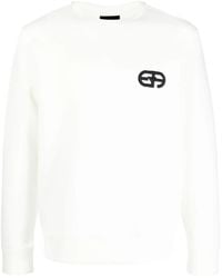 Emporio Armani - Logo Cotton Sweatshirt - Lyst
