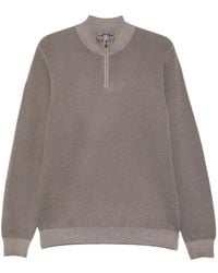 Fedeli - Quarter-Zip Knitted Sweater - Lyst