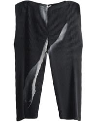 Issey Miyake - Hands Of Lover Pleated Graphic-Print Trousers - Lyst