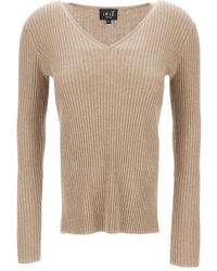 Irie - V-Neck Ribbed-Knit Jumper - Lyst