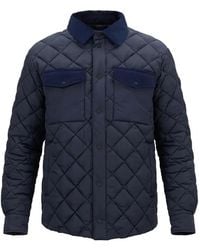 Save The Duck - Quilted Corduroy-Collar Jacket - Lyst