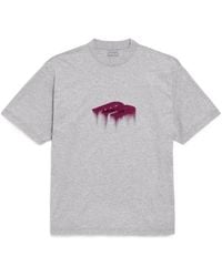 Balenciaga - Wet Brush Logo-Print Cotton T-Shirt - Lyst