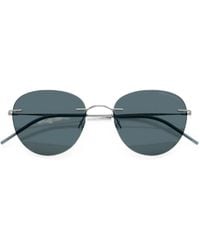 Giorgio Armani - Round-Frame Sunglasses - Lyst