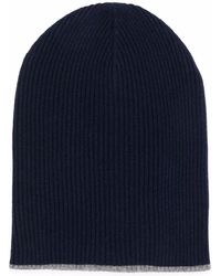 Brunello Cucinelli - Cashmere Rib Knit Beanie - Lyst