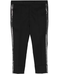 SAPIO - Pressed-Crease Wool Tapered Trousers - Lyst