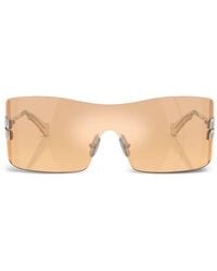 Miu Miu - Aube Shield-Frame Sunglasses - Lyst