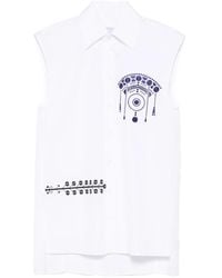 The Seafarer - Printed Sleeveless Top - Lyst