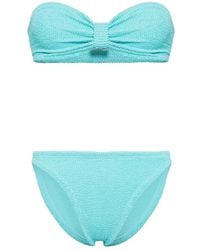 Hunza G - Jean Bikini Mit Knitteroptik - Lyst
