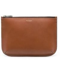Aspinal of London - Ella Leather Clutch Bag - Lyst